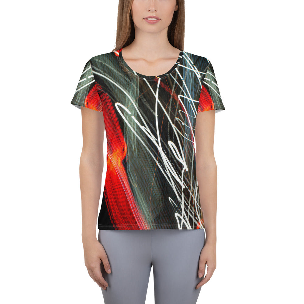 "EGO"_  Women's Athletic T-shirt