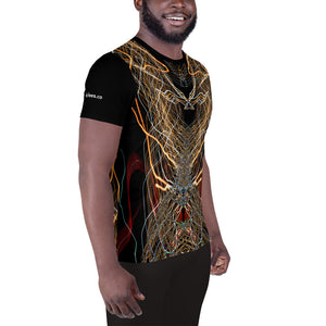 "Laced"_ Men's Athletic T-shirt