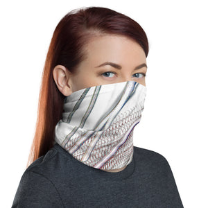 "COLOR & FLOW"_ UNISEX Neck Gaiter with white stitching