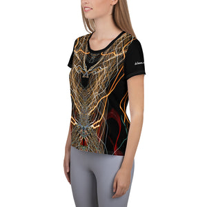 "Laced"_ Women's Athletic T-shirt