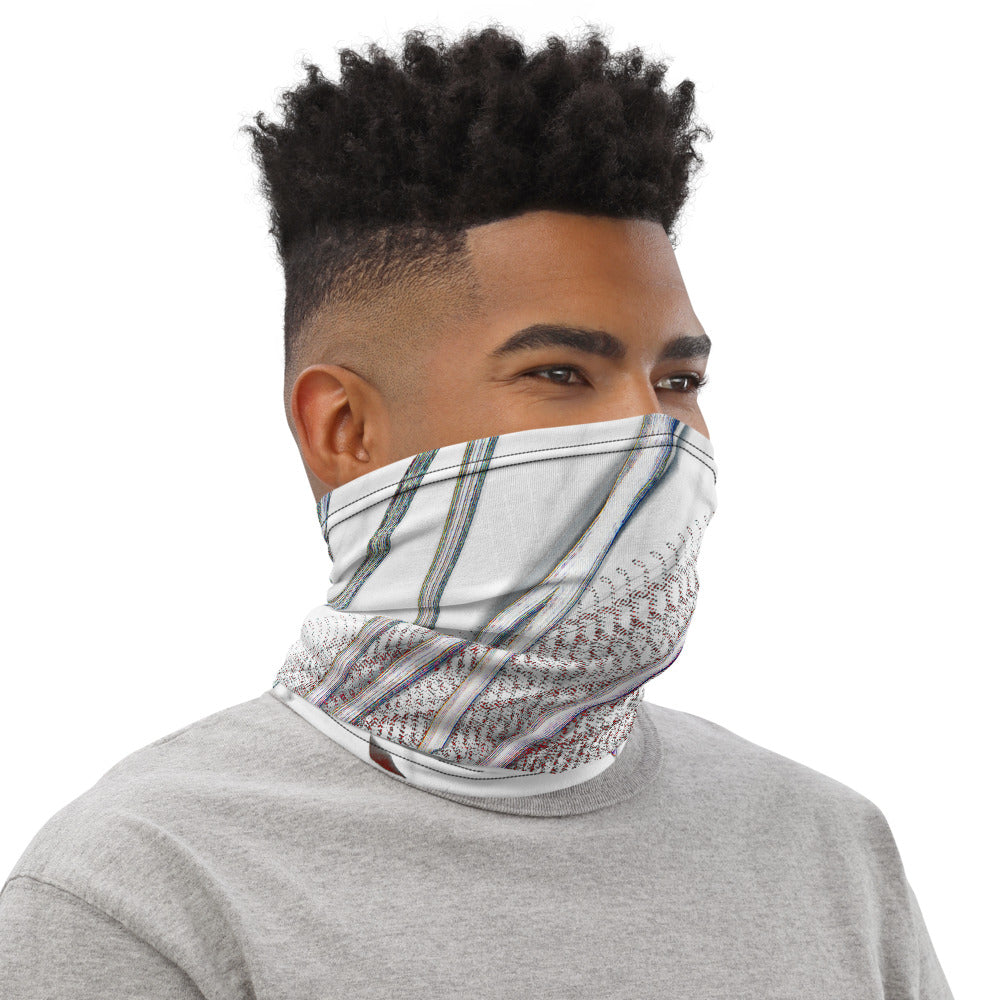 "COLOR & FLOW"_ UNISEX Neck Gaiter with contrasting black stitching