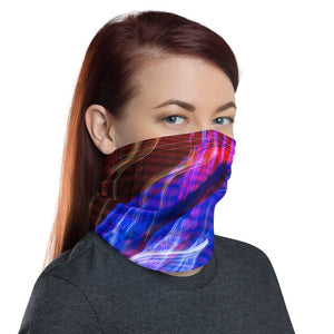 "OPEN 6AM"_ Unisex Neck Gaiter with contrasting white stitching