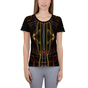 "Frequency"_ Women's Athletic T-shirt