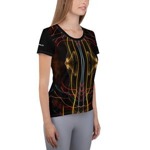 "Frequency"_ Women's Athletic T-shirt