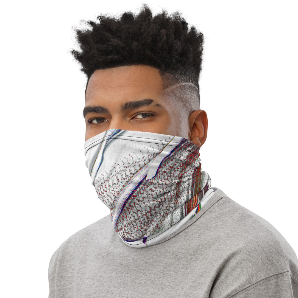 "COLOR & FLOW"_ UNISEX Neck Gaiter with contrasting black stitching