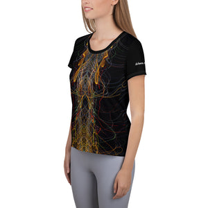 "I See Hue"_ Women's Athletic T-shirt