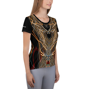 "Laced"_ Women's Athletic T-shirt