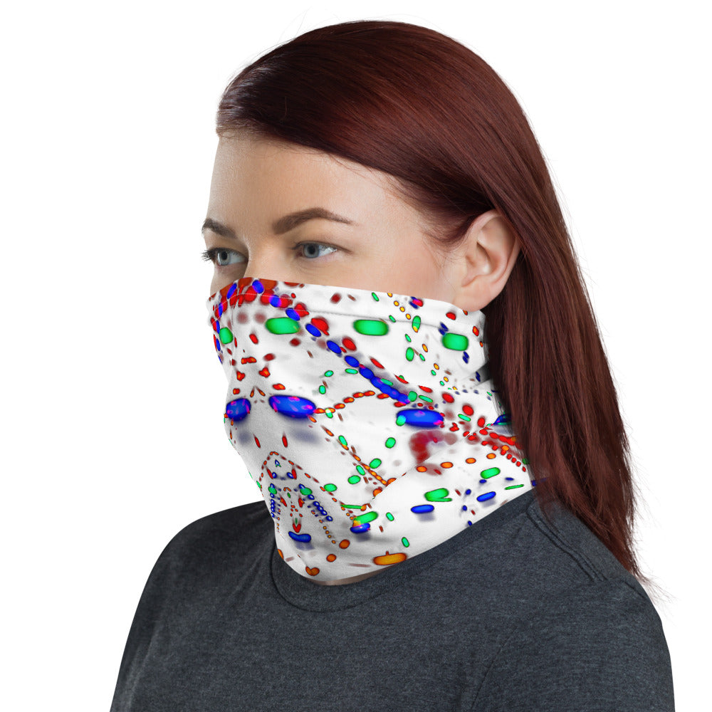 "iCANDY"_ UNISEX Neck Gaiter with white stitching